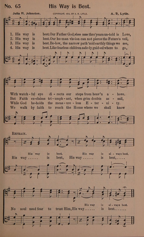 Songs for Men: A Collection of Gospel Songs for Male Quartets and Choruses page 65