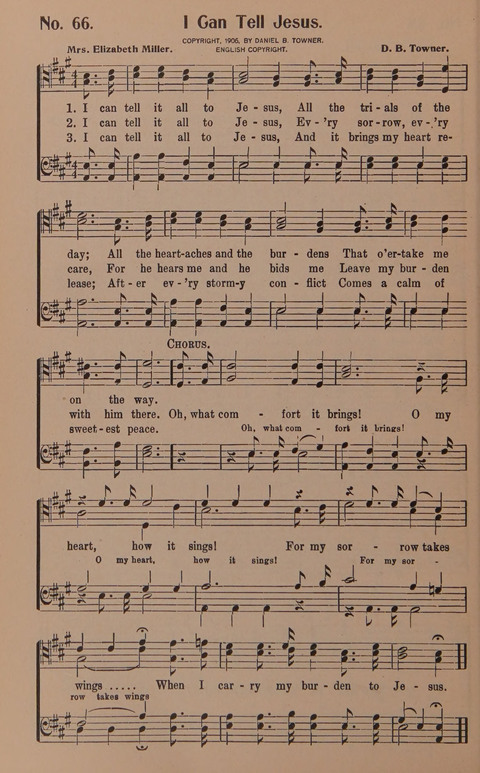 Songs for Men: A Collection of Gospel Songs for Male Quartets and Choruses page 66