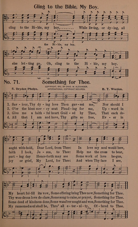 Songs for Men: A Collection of Gospel Songs for Male Quartets and Choruses page 71