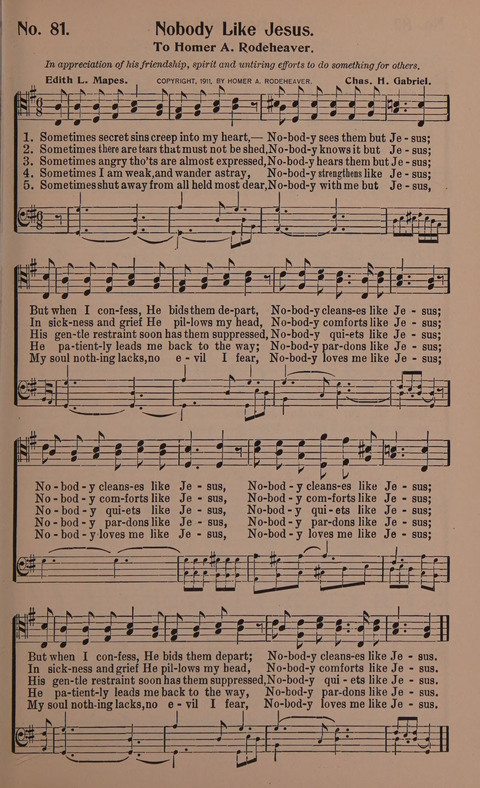 Songs for Men: A Collection of Gospel Songs for Male Quartets and Choruses page 81