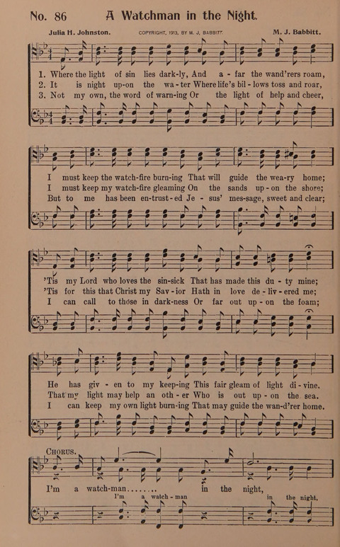 Songs for Men: A Collection of Gospel Songs for Male Quartets and Choruses page 86