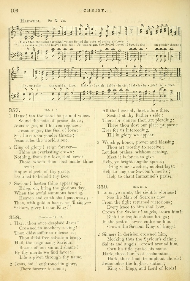 Songs for the Sanctuary, or Hymns and Tunes for Christian Worship page 106