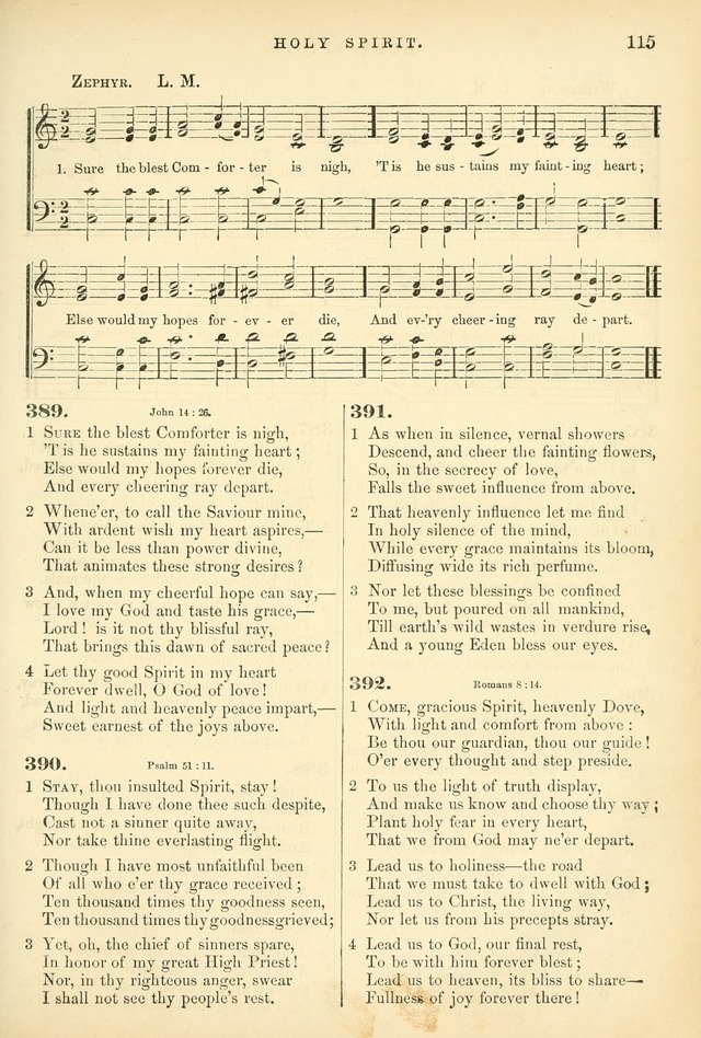 Songs for the Sanctuary, or Hymns and Tunes for Christian Worship page 115