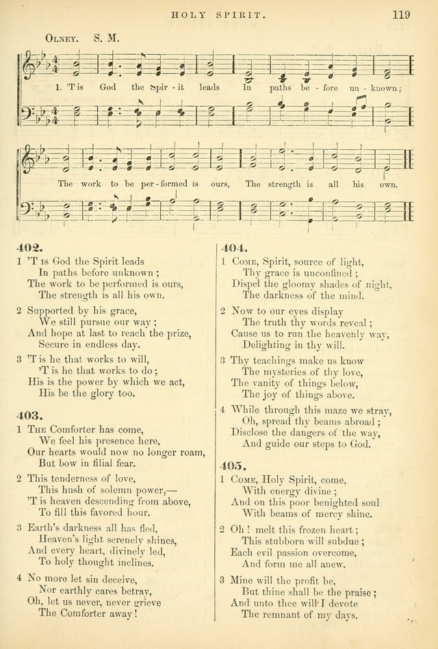 Songs for the Sanctuary, or Hymns and Tunes for Christian Worship page 119