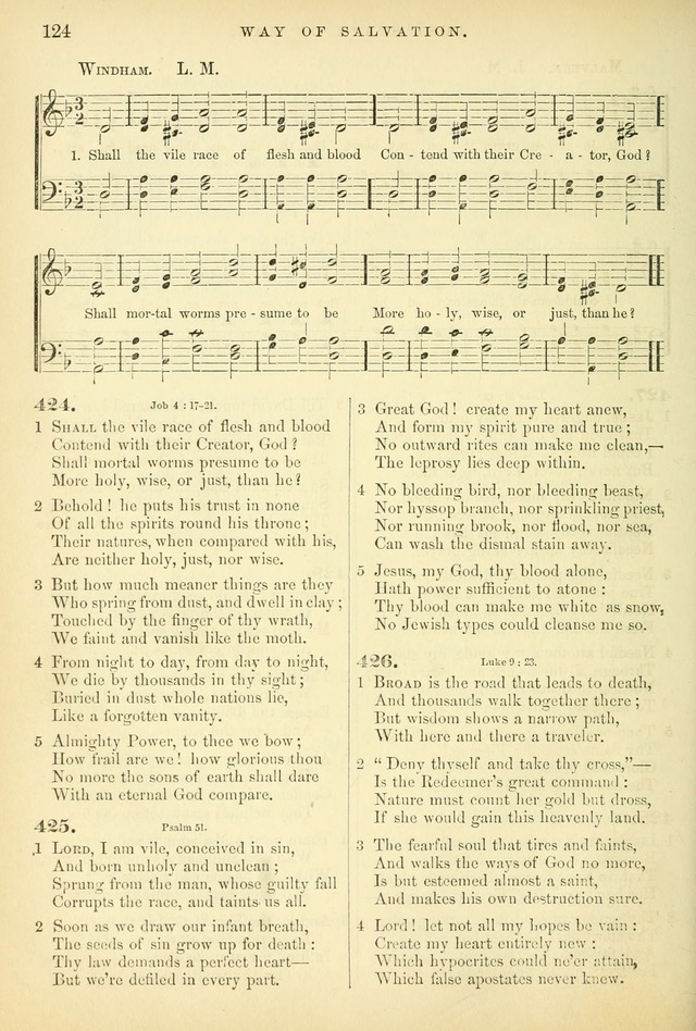 Songs for the Sanctuary, or Hymns and Tunes for Christian Worship page 124