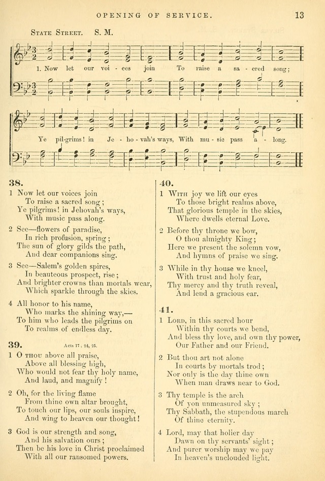 Songs for the Sanctuary, or Hymns and Tunes for Christian Worship page 13