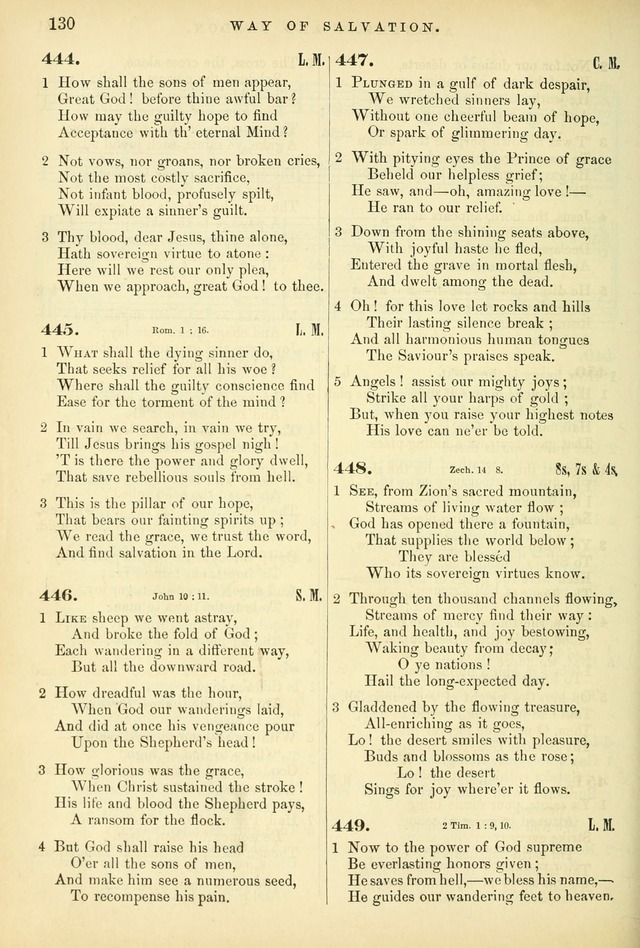 Songs for the Sanctuary, or Hymns and Tunes for Christian Worship page 130