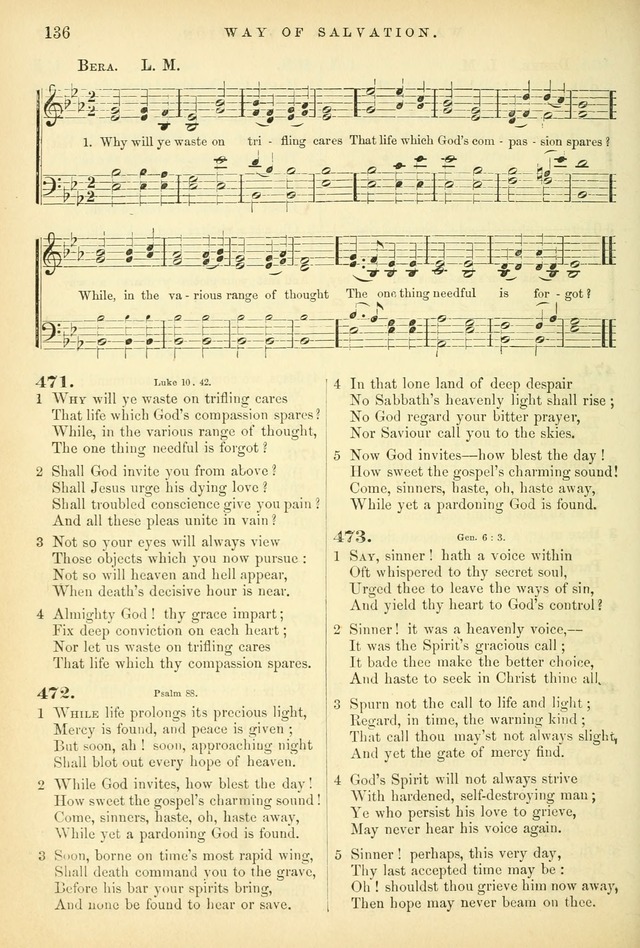 Songs for the Sanctuary, or Hymns and Tunes for Christian Worship page 136