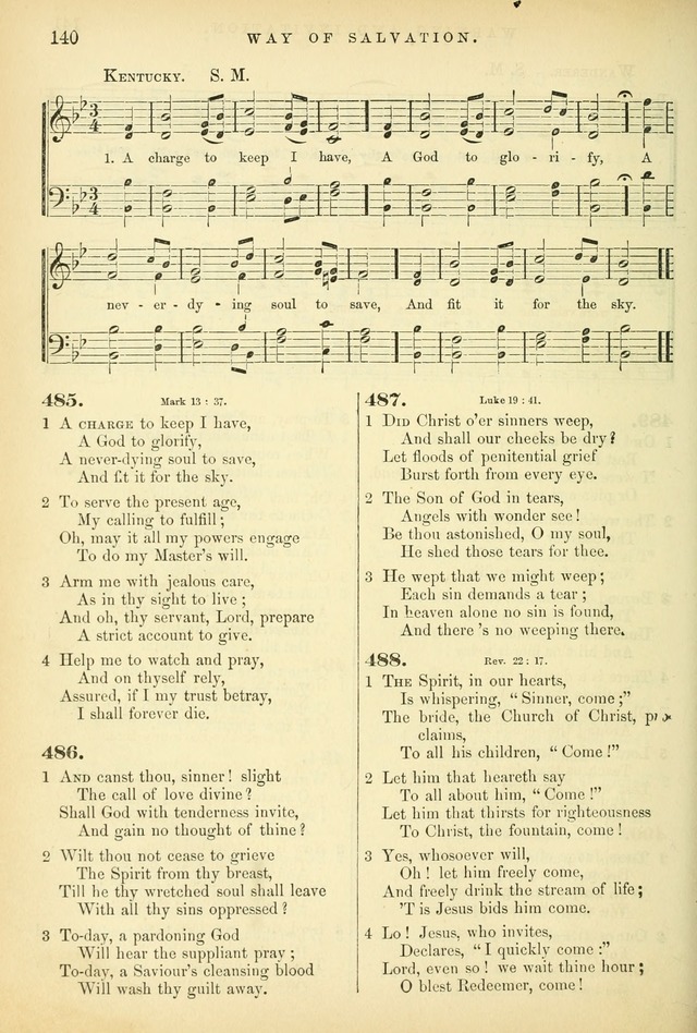 Songs for the Sanctuary, or Hymns and Tunes for Christian Worship page 140