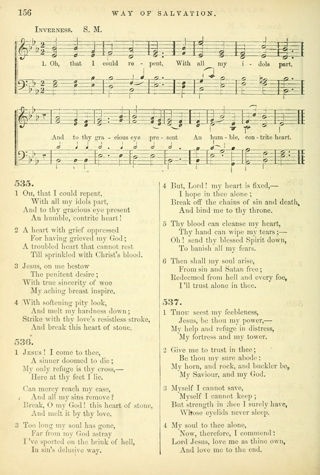 Songs for the Sanctuary, or Hymns and Tunes for Christian Worship page 156