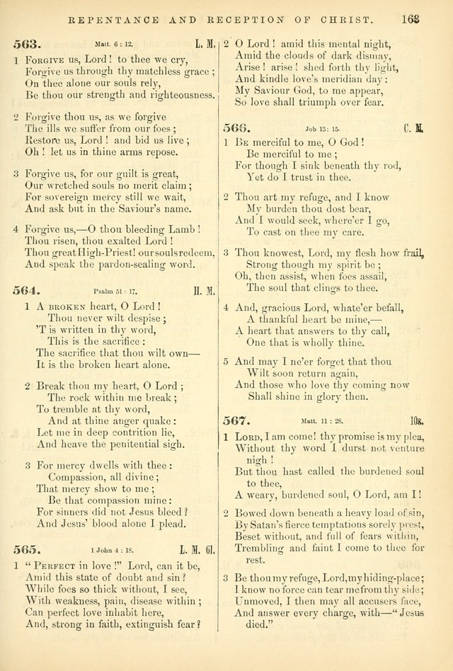 Songs for the Sanctuary, or Hymns and Tunes for Christian Worship page 163