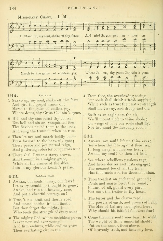 Songs for the Sanctuary, or Hymns and Tunes for Christian Worship page 188