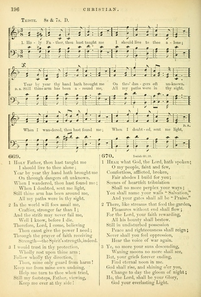 Songs for the Sanctuary, or Hymns and Tunes for Christian Worship page 196