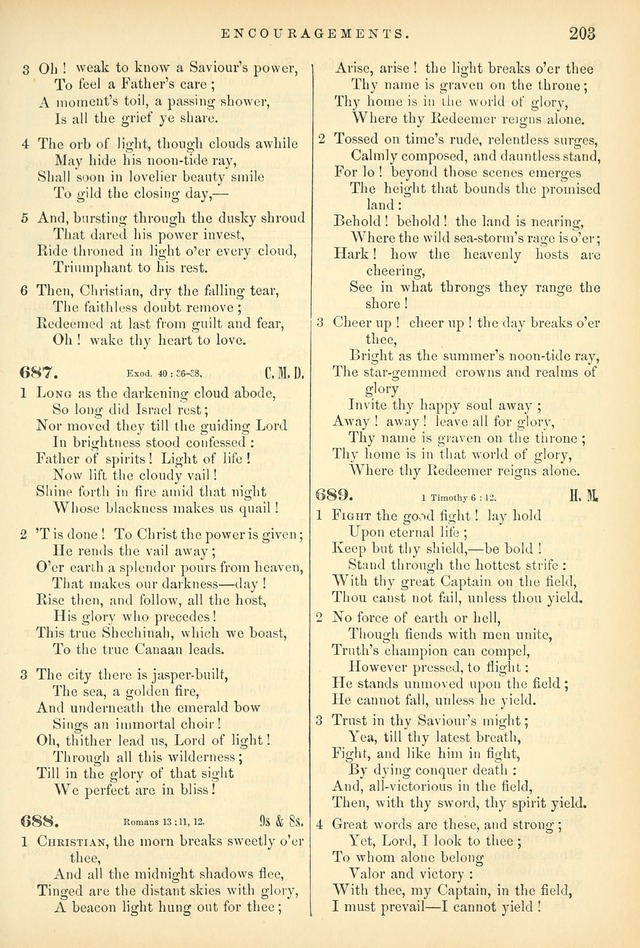 Songs for the Sanctuary, or Hymns and Tunes for Christian Worship page 203