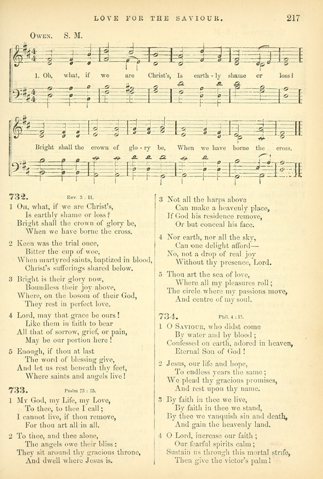 Songs for the Sanctuary, or Hymns and Tunes for Christian Worship page 217