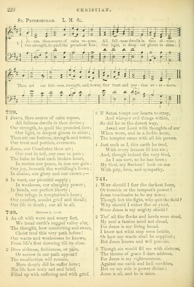 Songs for the Sanctuary, or Hymns and Tunes for Christian Worship page 220