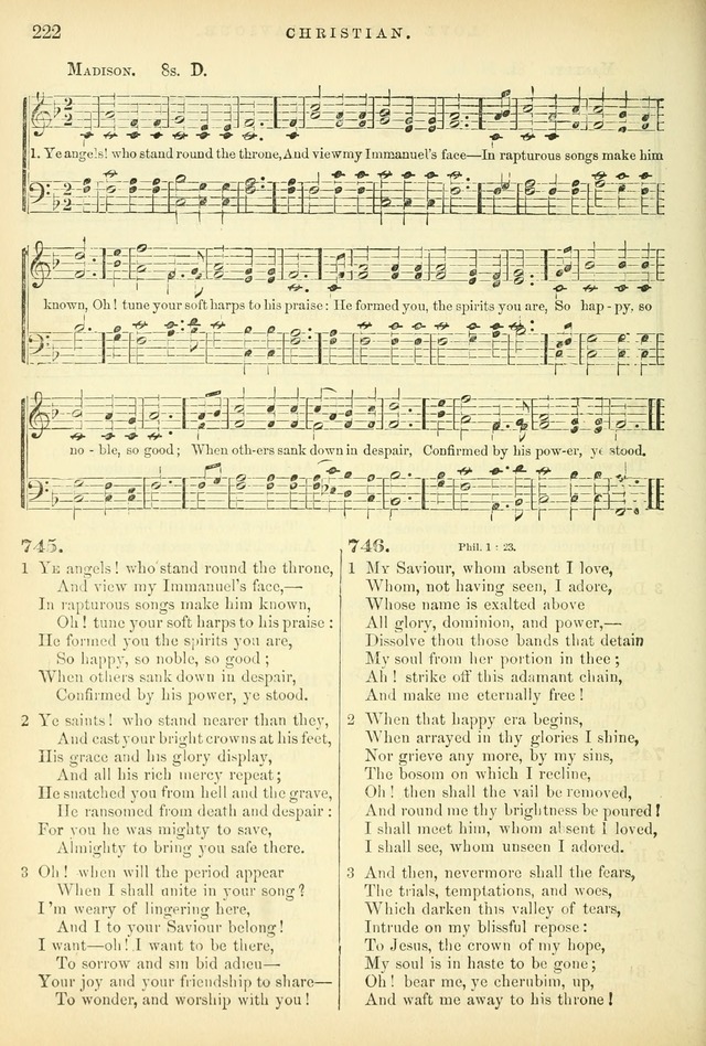 Songs for the Sanctuary, or Hymns and Tunes for Christian Worship page 222