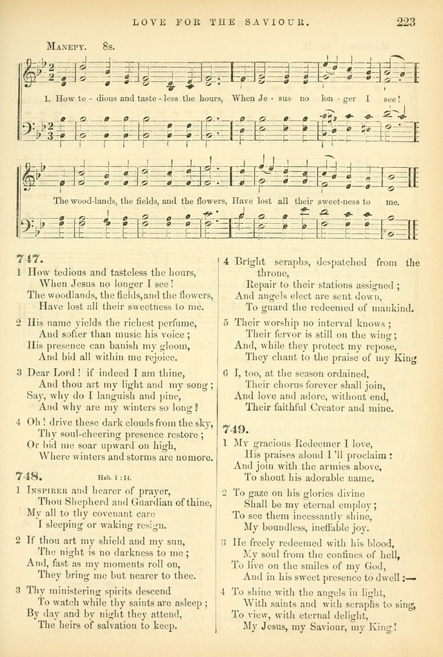 Songs for the Sanctuary, or Hymns and Tunes for Christian Worship page 223