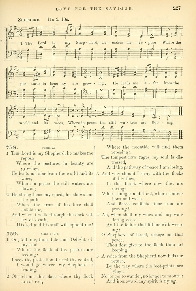 Songs for the Sanctuary, or Hymns and Tunes for Christian Worship page 227