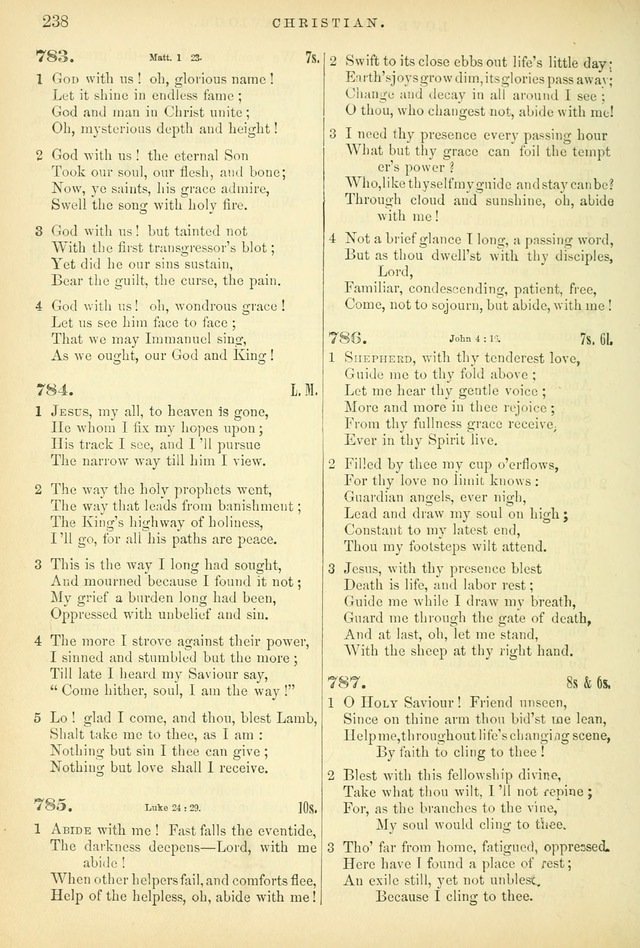 Songs for the Sanctuary, or Hymns and Tunes for Christian Worship page 238