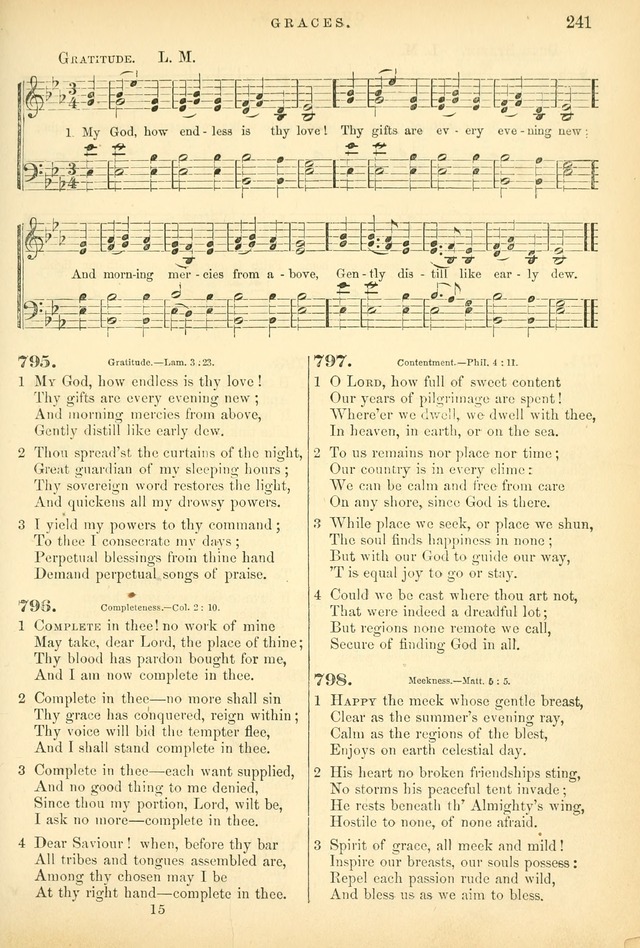 Songs for the Sanctuary, or Hymns and Tunes for Christian Worship page 241