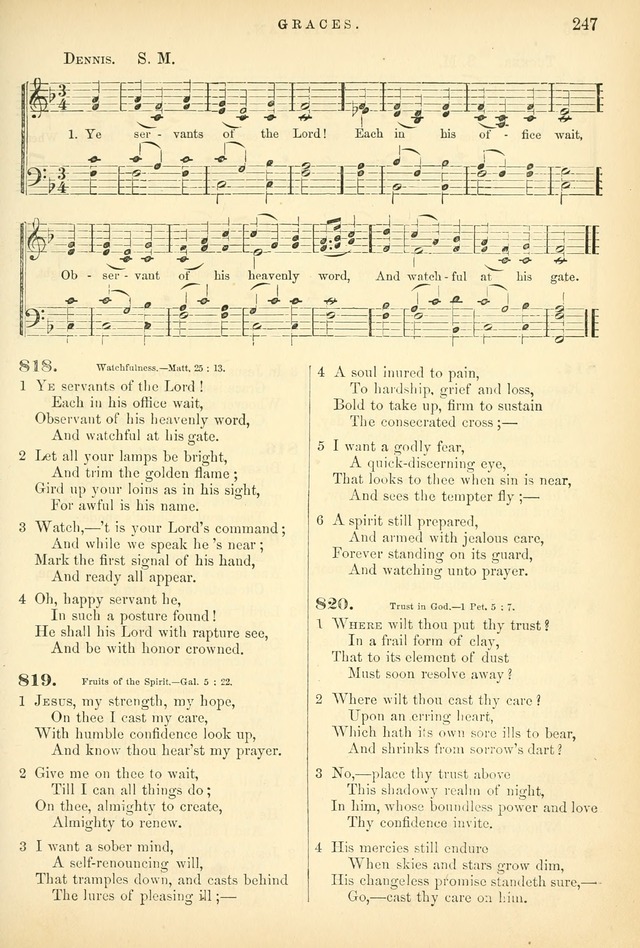 Songs for the Sanctuary, or Hymns and Tunes for Christian Worship page 247