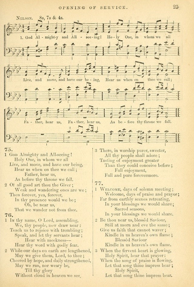 Songs for the Sanctuary, or Hymns and Tunes for Christian Worship page 25