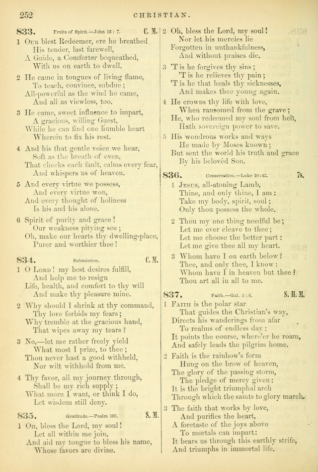 Songs for the Sanctuary, or Hymns and Tunes for Christian Worship page 252