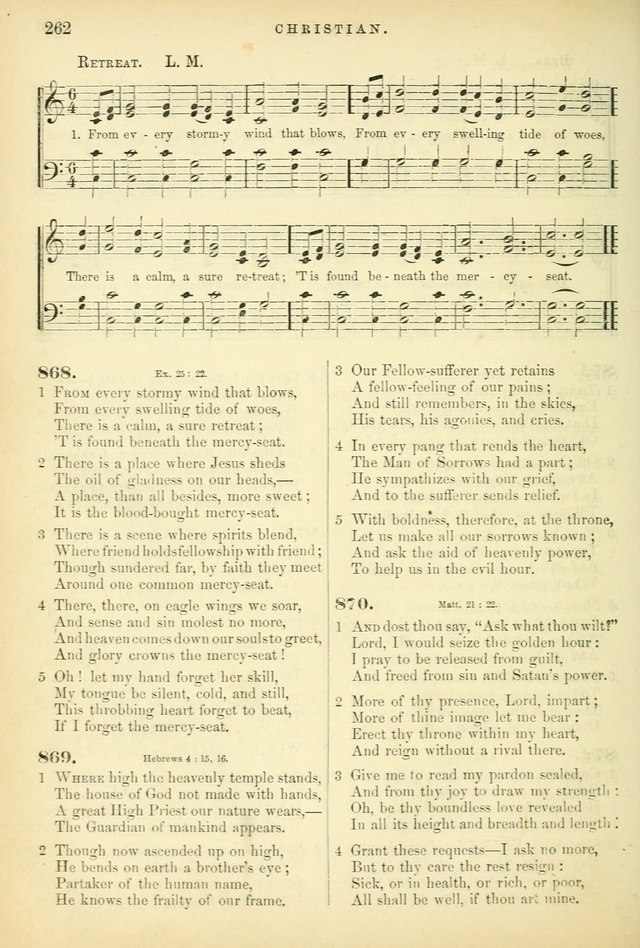 Songs for the Sanctuary, or Hymns and Tunes for Christian Worship page 262