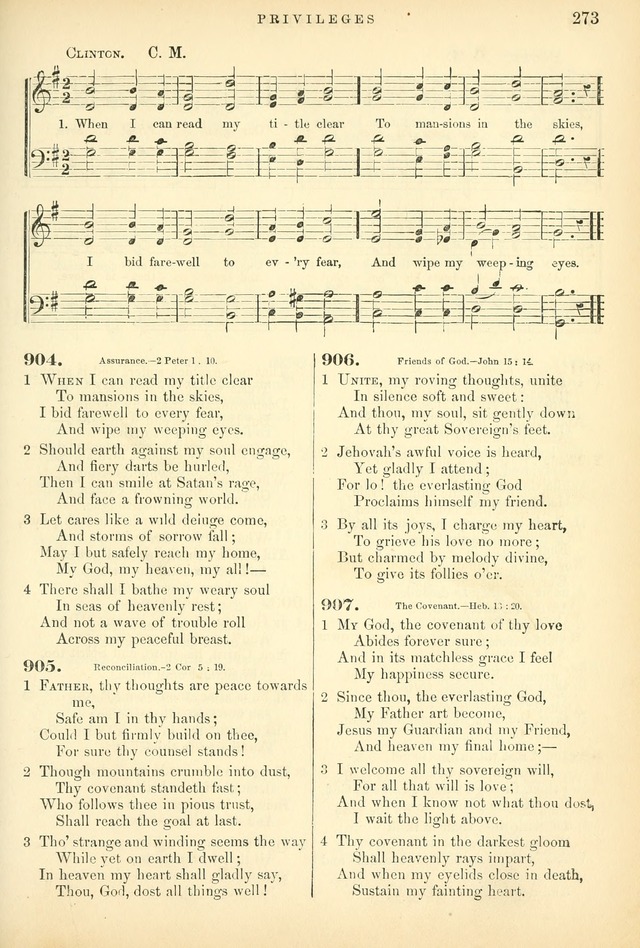 Songs for the Sanctuary, or Hymns and Tunes for Christian Worship page 273