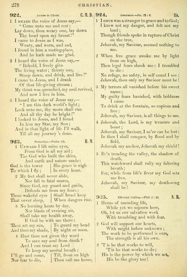 Songs for the Sanctuary, or Hymns and Tunes for Christian Worship page 278