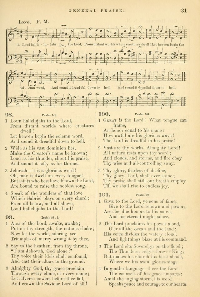 Songs for the Sanctuary, or Hymns and Tunes for Christian Worship page 31