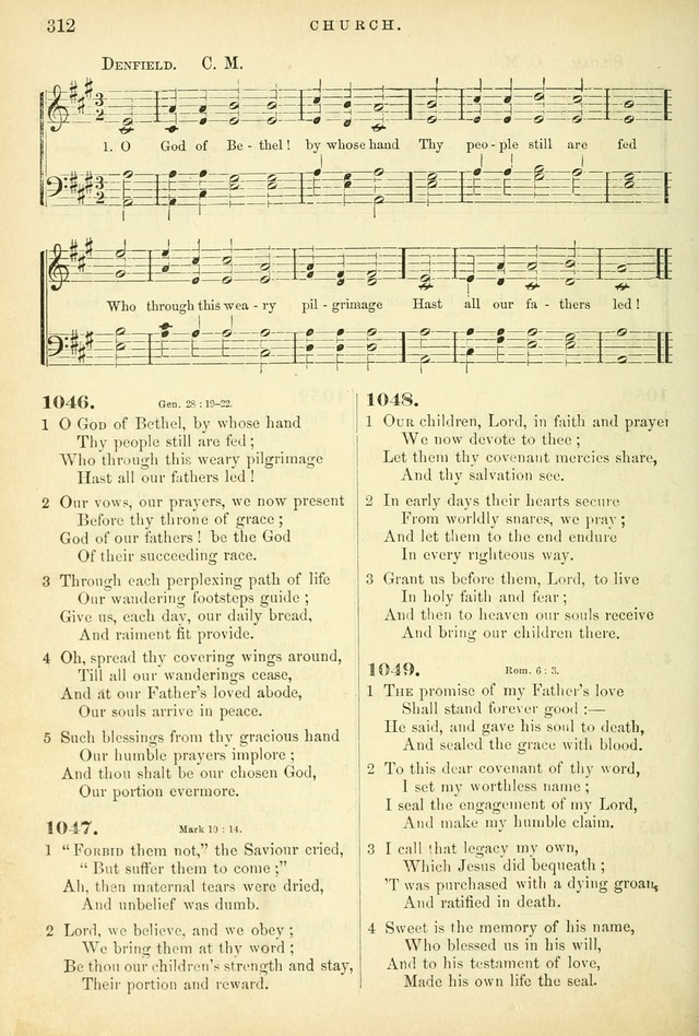 Songs for the Sanctuary, or Hymns and Tunes for Christian Worship page 312