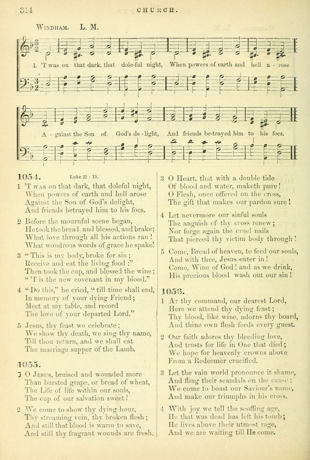 Songs for the Sanctuary, or Hymns and Tunes for Christian Worship page 314