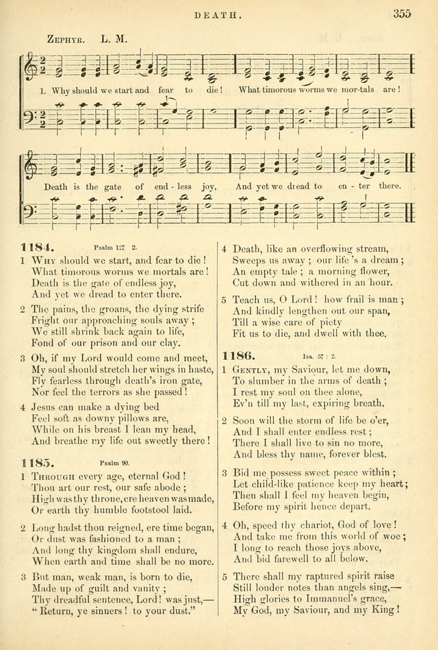 Songs for the Sanctuary, or Hymns and Tunes for Christian Worship page 355