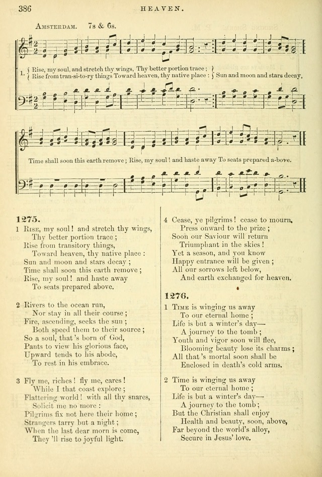 Songs for the Sanctuary, or Hymns and Tunes for Christian Worship page 386