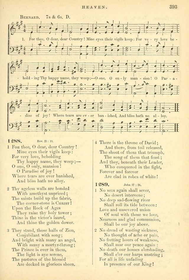 Songs for the Sanctuary, or Hymns and Tunes for Christian Worship page 393