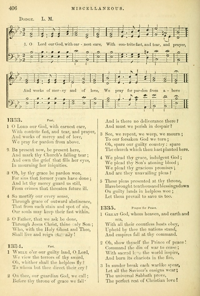 Songs for the Sanctuary, or Hymns and Tunes for Christian Worship page 406