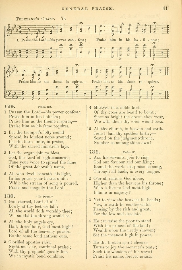 Songs for the Sanctuary, or Hymns and Tunes for Christian Worship page 41