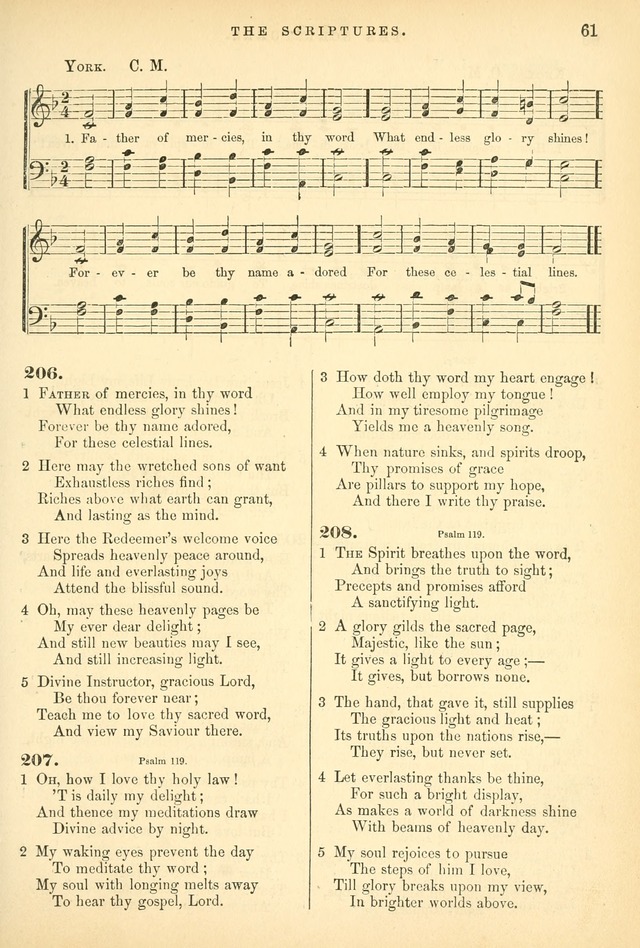 Songs for the Sanctuary, or Hymns and Tunes for Christian Worship page 61