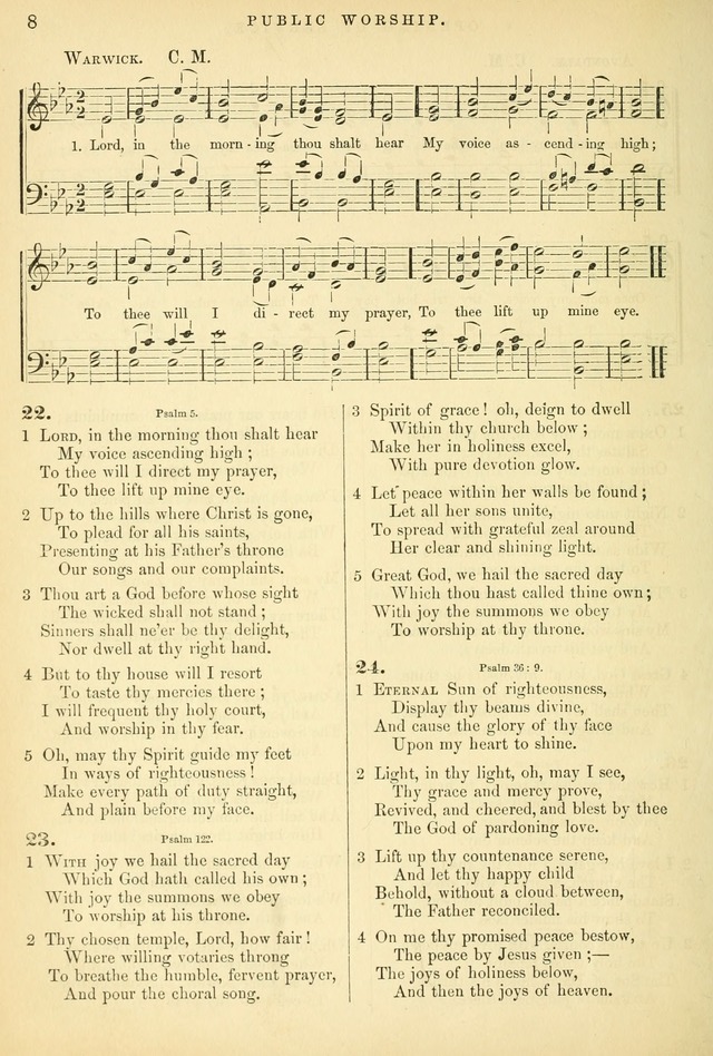 Songs for the Sanctuary, or Hymns and Tunes for Christian Worship page 8