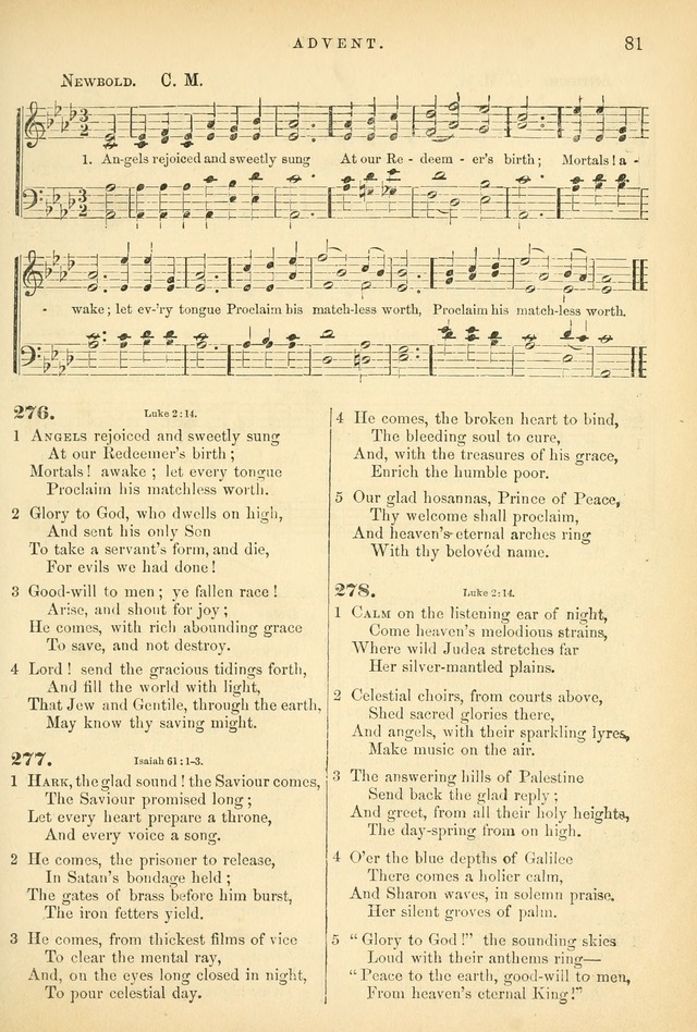 Songs for the Sanctuary, or Hymns and Tunes for Christian Worship page 81