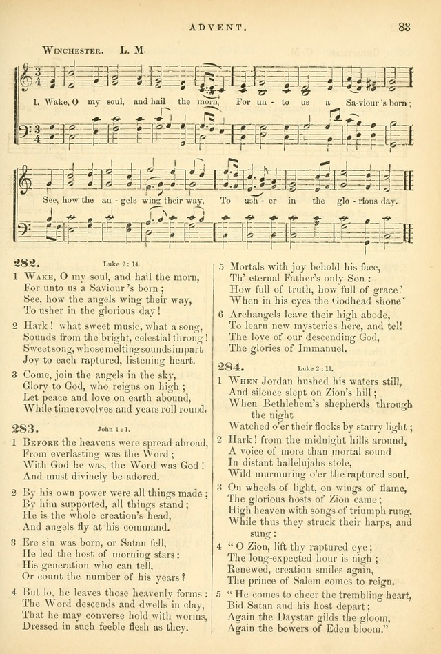 Songs for the Sanctuary, or Hymns and Tunes for Christian Worship page 83