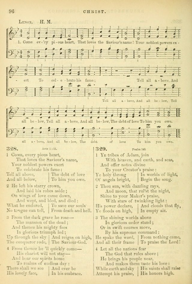 Songs for the Sanctuary, or Hymns and Tunes for Christian Worship page 96