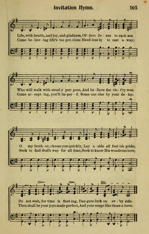 Songs for Service: in Church and Home page 105