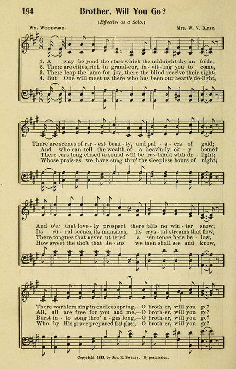 Songs for Service: in Church and Home page 196