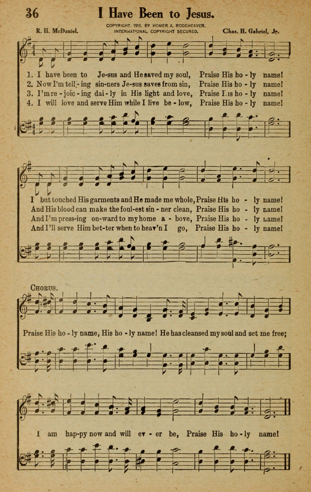 Songs for Service page 36