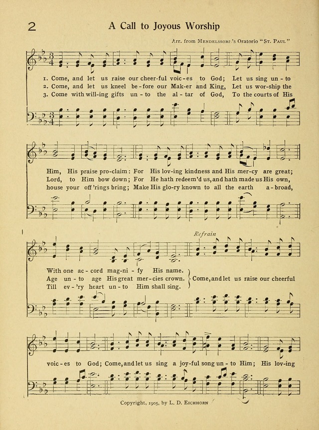 Songs for Sunday Schools: and How to Use Them page 2