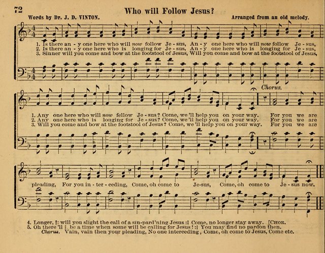 Songs for Worship: in the Sunday-school, social-meeting, and family page 72