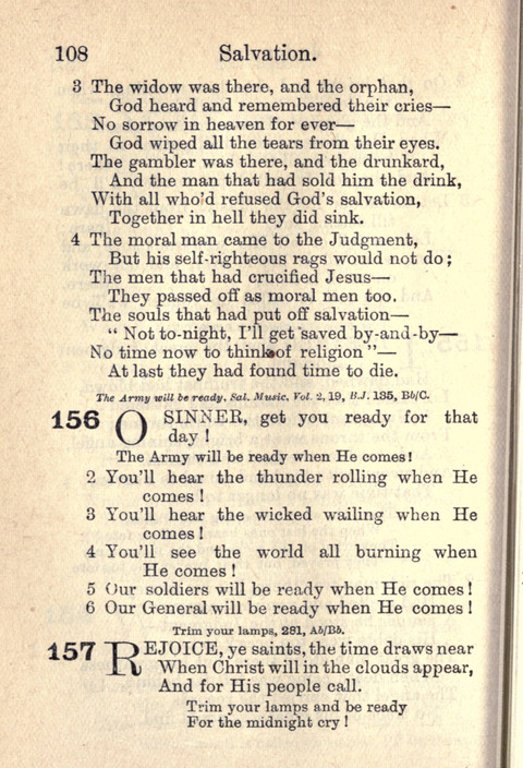 Salvation Army Songs page 108